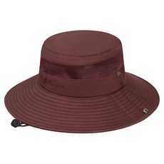 아티렐 심플컬러 통기성 큰챙 등산 모자, 와인레드