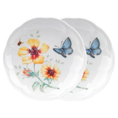 레녹스 버터플라이 메도우 파티플레이트 16cm, BLUE BUTTERFLY, 2개