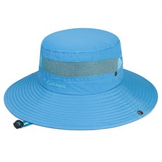아티렐 심플컬러 통기성 큰챙 등산 모자, 블루
