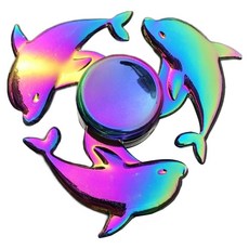 Daily Nest 指尖玩具 Q34 閃亮海豚, 1個, 混合顏色