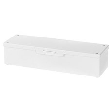 SHIMOYAMA 無印風一次性筷子/吸管/餐具收納盒, 1個, 白色