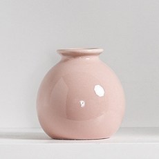 루벤코 미니 인테리어 화병 도자기 꽃병, 핑크