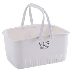 PEONIST YBS 簡約排水瀝水浴室籃, 白色