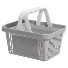 PEONIST 繽紛瀝水浴室收納籃, 灰色