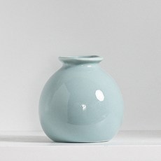 루벤코 미니 인테리어 화병 도자기 꽃병, 스카이 블루