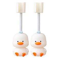 PEONIST 免打孔吸附式鴨子蓮蓬頭支架 2入, 白色