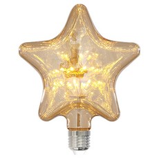 Mellibing DS 愛迪生 LED 燈泡 2.5W 雪花 星星, 1個