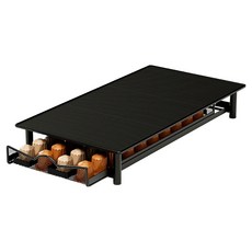 小麥購物 抽屜式膠囊咖啡收納架 40顆 L2472, 黑色, 1個