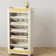 lilikoko 哩哩摳摳 側邊書架, 7層, 黃色