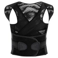 QIDINA 開肩美背抬頭挺胸伸展帶 B, 黑色, 1件