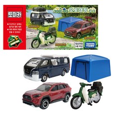 TOMICA T-ARTS KOREA 禮品汽車露營玩具組, 1套, 混合顏色