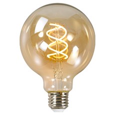 Mellibing DS 愛迪生螺旋燈泡 G95 金色玻璃 LED 4W, 1個, 燈泡色