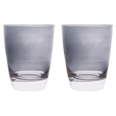 EXCELSA 晶透玻璃杯 300ml, 灰色透明, 2個