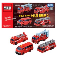 TOMICA Teaats Korea禮物消防車系列2玩具組, 混色