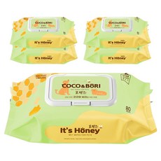 COCOWA BORI 寵物 It's Honey Friends 濕紙巾, 80張, 5包