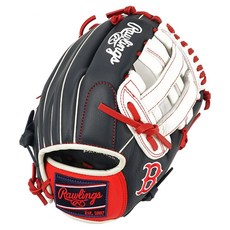 RAWLINGS Select Pro Lite 特別訂製款 MLB 球隊標誌手套 右投專用 GHW5SPLNA-6-BOS, 1個, 海軍藍 + 猩紅色