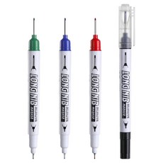 UNIBI 室內裝潢木工用 雙頭20mm長筆尖 一般筆尖 多用途麥克筆 4件組, 1套, 4色