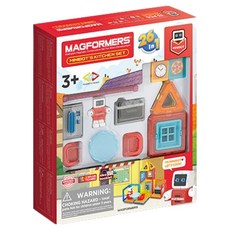 MAGFORMERS Minibot的廚房磁力積木組 33p, 1套, 混色