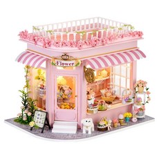 ADICO Heart Store 迷你屋DIY套組 花店, 1個, 混合顏色