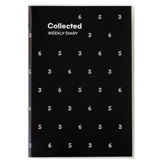 로마네 콜렉티드 PVC 다이어리 위클리 만년형, 365 블랙, 1개