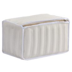 加厚三明治型鞋子洗衣袋, 1個, 米色