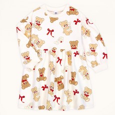 mollimelli 女童小熊甜美連身裙