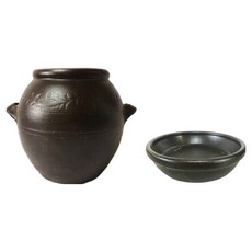 나라아트 옹기 항아리 화분 3L, 브라운, 1개