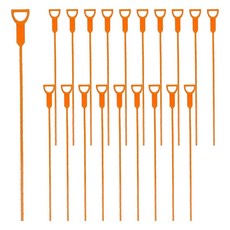 排水孔清潔 毛髮清除掛鉤 20入, 橘色