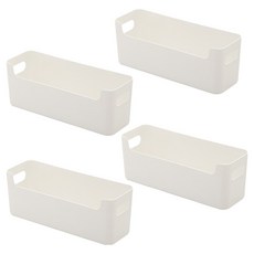 블루인쇼어 팬트리 수납정리함, 화이트, 4개