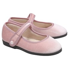 SHOOPEN 女童天鵝絨瑪莉珍平底鞋 HPKWFFF92W