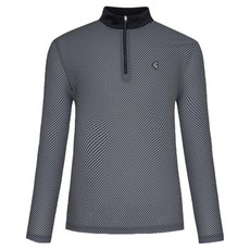 KIM YOUNG JOO SPORTS 男士彈性高爾夫拉鍊長袖T恤 NB-5132