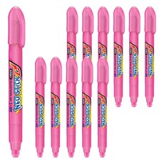 네오스틱 고체 형광펜 8mm, 분홍, 12개
