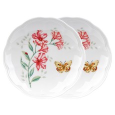 레녹스 버터플라이 메도우 파티 플레이트, ORANGE SULPHUR, 2개