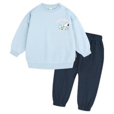 milkmile 幼兒用 Peanuts 史努比與糊塗塌客 散步 上下裝套裝