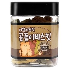 그로비타 반려동물 곰돌이 비스킷 110g, 1개
