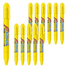 NEOSTICK 固體螢光筆 8mm, 12個, 黃色