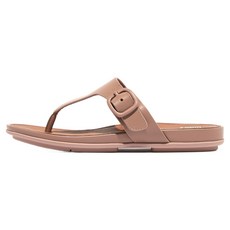 fitflop Gracie 扣環皮革夾腳拖鞋