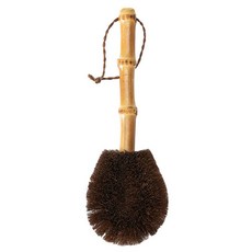 SHIMOYAMA 竹柄山棕洗鍋刷/清潔刷, 咖啡色, 1支