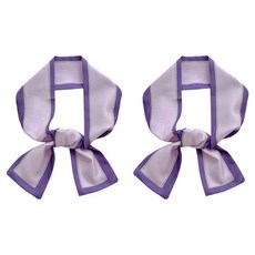 Allode 撞色領帶絲巾 2入