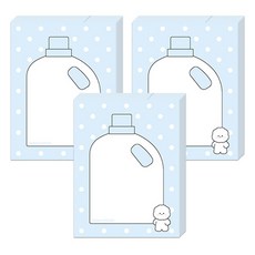 DONNAANDFRIENDS 洗衣日便條紙, 3個, 100張, 洗衣精