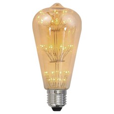 Meliving LED DS愛迪生燈泡雪花 2.5W MT-64, 1個, 黃光色