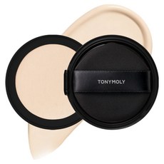 TONYMOLY 膚色定色遮瑕氣墊粉餅 補充蕊 13g, 1個, 01 象牙白