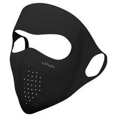 Leflex 臉部遮陽防曬面罩, 1個, 黑色