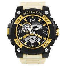 Lunetta 戶外軍事風運動手錶, 1個, 黑金色