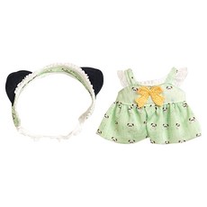 Naya Naya 奢華系列 熊貓綠 棉花娃娃衣服套裝, 1套, 混合色