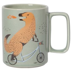 danica STUDIO 陶製馬克杯 414ml, 單車動物 綠色, 1個