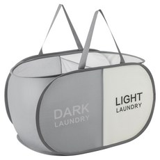 Ilsang Point 家用雙色洗衣籃, 灰色