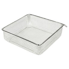 SHIMOYAMA 304不鏽鋼方形蔬果/餐具瀝水籃, 1個, 單一顏色