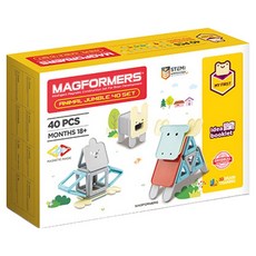 MAGFORMERS Animal Jumble 嬰幼兒啟蒙磁力積木 40p, 1個, 混合色