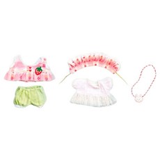 NAYANAYA 豪華系列草莓棉花娃娃衣物組, 1套, 混色
